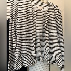 Loft Peplum Striped Blazer.